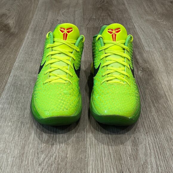 Kobe 6 Protro Grinch 2020 Men\'s Size 6 Wmn\'s Size 7.5 Green - No Box - Preowned main image 4